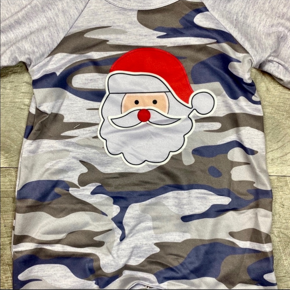 Baby Boy Santa Christmas One Piece Romper Size 0-3 months - Picture 3 of 11